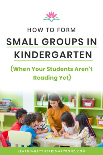 Differentiating instruction is so critical for your Kindergarten students! But, how do you identify which groups to place students in? This blog post will provide some tips on how to best form your small groups. 