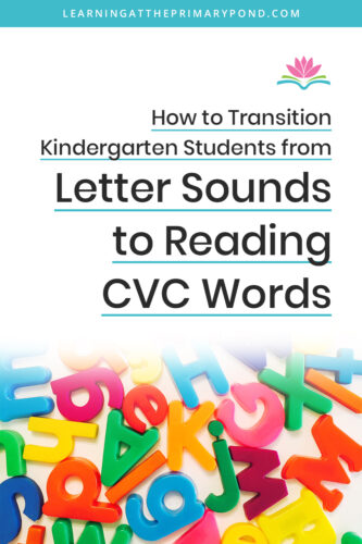 Helping Kindergarten students become proficient in letter sounds is a huge breakthrough! In this blog post, I'll provide some tips on how to help those Kindergarten students then transition to being able to read and write CVC words.