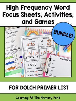 Sight Word Phonics Partner Games - High Frequency Words