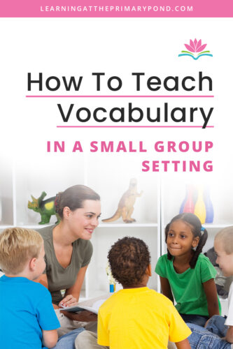 In this post, I'll explain the different types of vocabulary and then provide a step by step process of how I roll out new vocabulary words in a small group setting. 