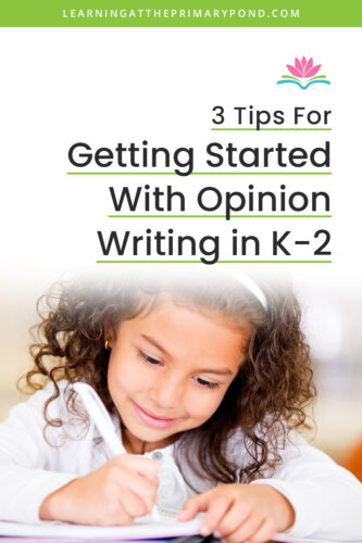In this post, I'll provide some tips on helping your Kindergarten, first grade, and second grade students write opinion pieces.