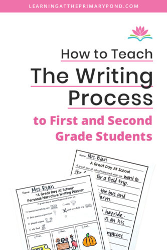 Teaching the writing process to young writers is no small task. But first graders and second graders need to start learning it, so that they understand that writing isn't a "one and done" activity. Read this post for step by step guidance in getting your students to use the writing process for narrative writing, informative writing, or opinion writing. The graphic organizers used in the post are great for reluctant writers, too! Click here to read it now.