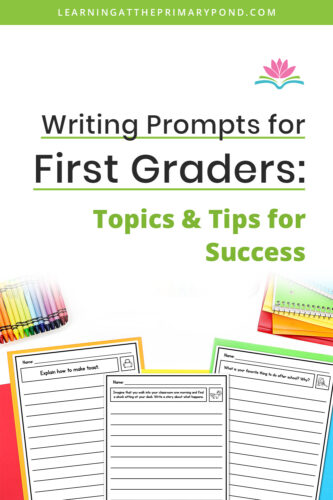 If you're looking for writing prompts for first graders AND you want to learn how to help kids be successful with their writing, this blog post is for you! In it, I share 5 steps to follow when having your 1st graders respond to writing prompts. I also include examples of narrative, informational, and opinion writing prompts that you can use. Plus, I share how you can use differentiation to make sure that all your young writers are successful! Click here for all these tips and ideas about using writing prompts with 1st graders!