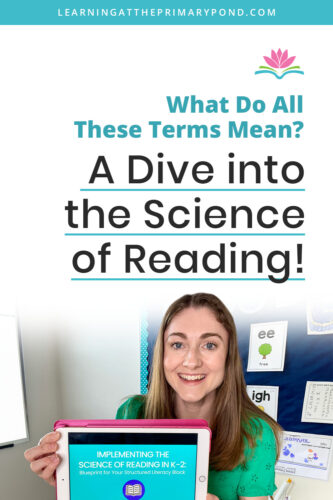 The Science of Reading includes a lot of components and terms that may be new to you! In this blog, I'll go through some key terms when it comes to implementing the Science of Reading in your Kindergarten, first grade, or second grade classroom.