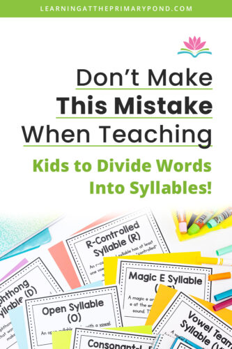 If you work on teaching the syllable types and the syllable division rules with your students, that’s a great thing! But there’s one common mistake that teachers make when they do this, and it actually ends up hurting students' abilities to read multisyllabic words. In this blog, I explain that mistake when working with students and multisyllabic words, and how you can avoid it! 
