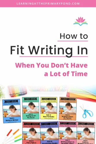 Sometimes a lot of the focus on planning can go towards reading and other subjects. So, how can you also fit in writing when you don't have time to plan or prep? In this blog post, I'll help explore some ways that you can fit in writing instruction even when you don't have tons of time. 