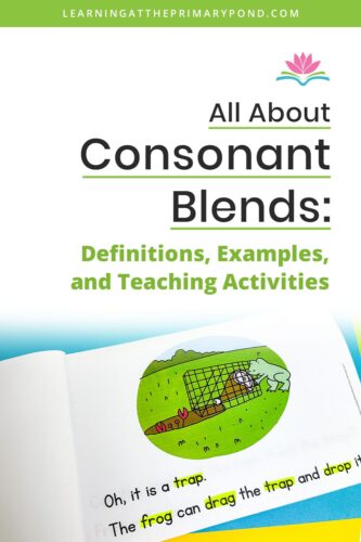 n this post, I’m going to explain consonant blends, give some examples, and share how I teach blends to my Kindergarten, first grade, or second grade students!