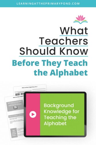 Having background knowledge about the alphabet can be helpful for teachers and students! In this post, I’ll break down what teachers should know before they teach the alphabet.