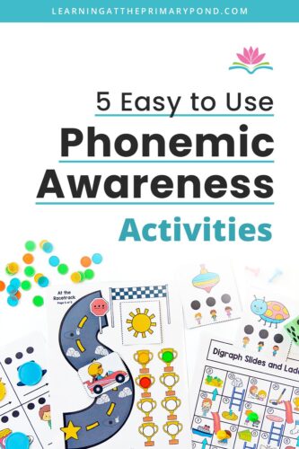 There are plenty of fun, easy to use phonemic awareness activities that students can do on their own. Here are tons of ideas for engaging, hands-on activities!