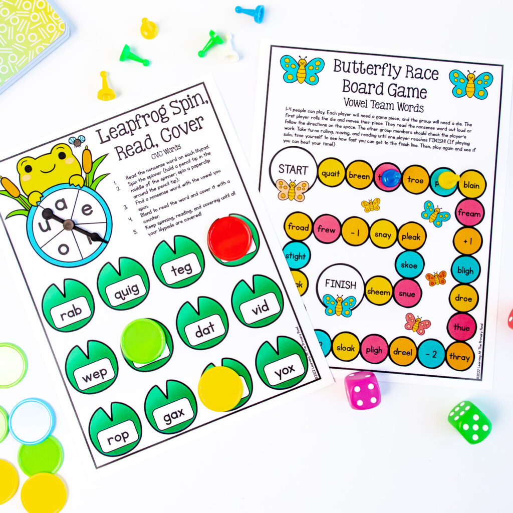 Try out these games with nonsense words!